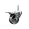 Service Caster 4 Inch Semi Steel Wheel Swivel 58 Inch Threaded Stem Caster Total Lock Brake SCC SCC-TSTTL20S414-SSS-58212 - alternate 1